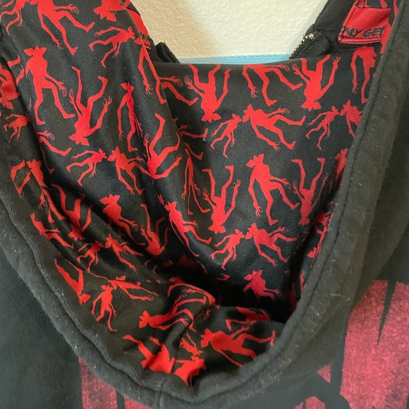Netflix stranger things Demogorgon zip up hoodie - Picture 12 of 17